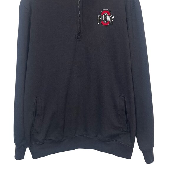 Ohio State 1/4 Zip Pullover Sweatshirt Mens Large Gray Colosseum Fanwear NCAA - Picture 4 of 7